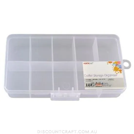 Craft Storage Box - 10 Compartment Organiser