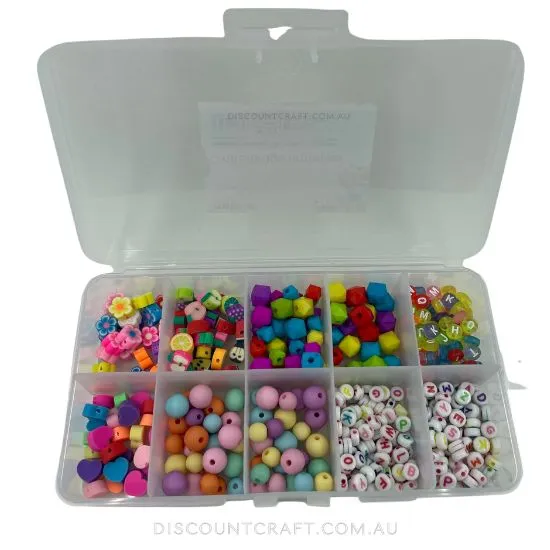 Craft Storage Box - 10 Compartment Organiser