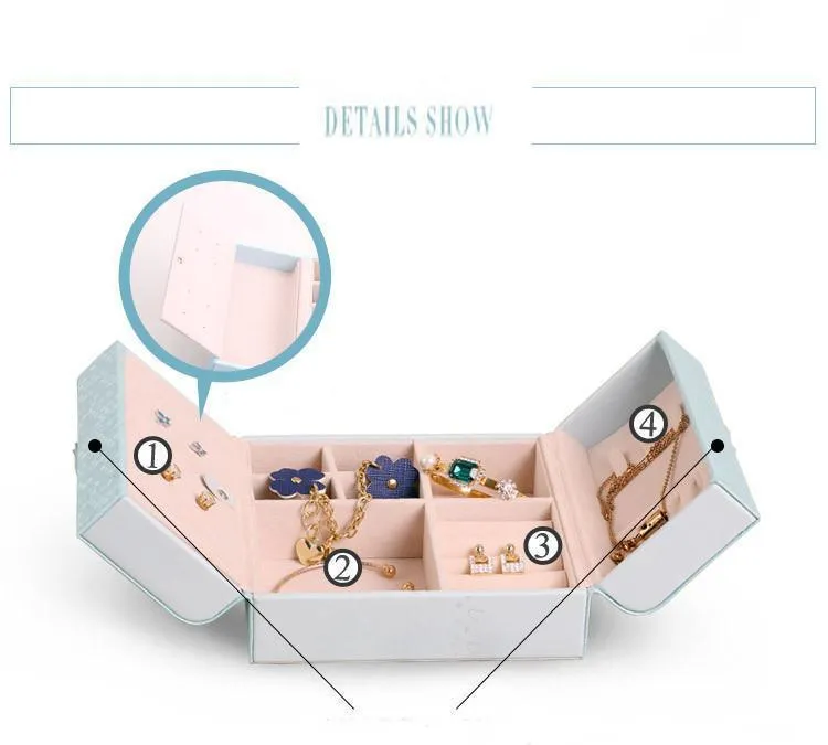 Creative bow Jewelry storage Box