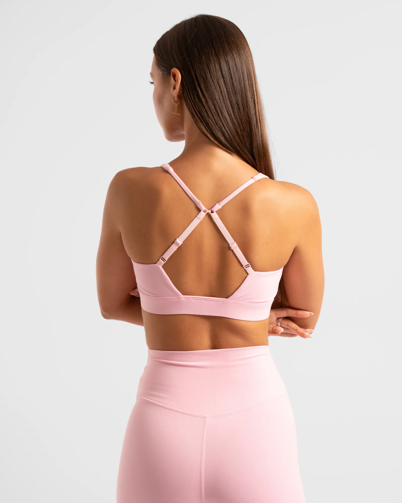 Cross Over Crop - Baby Pink