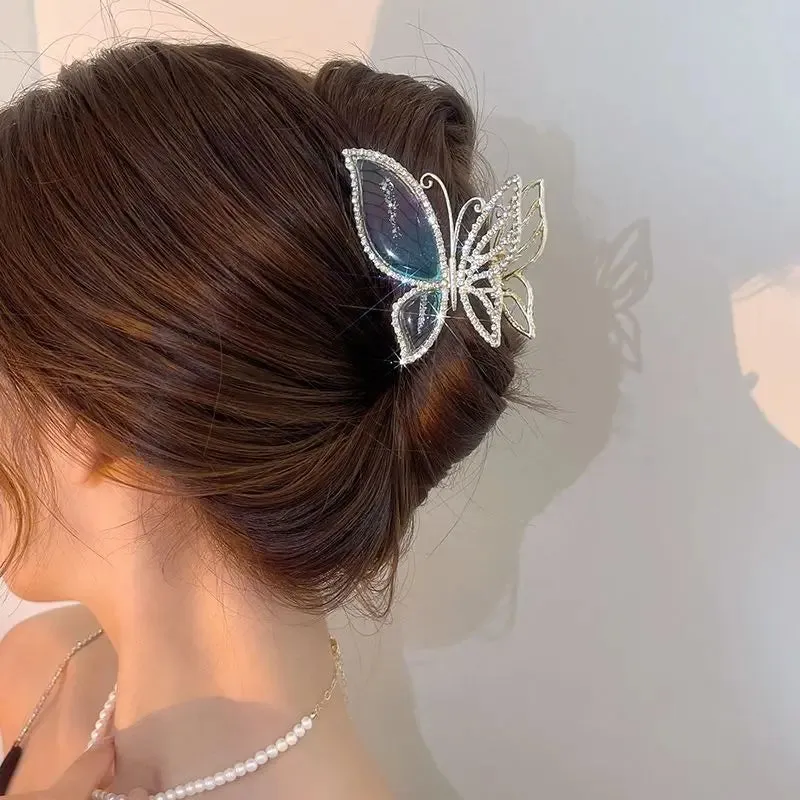 Crystal Butterfly Hair Clip