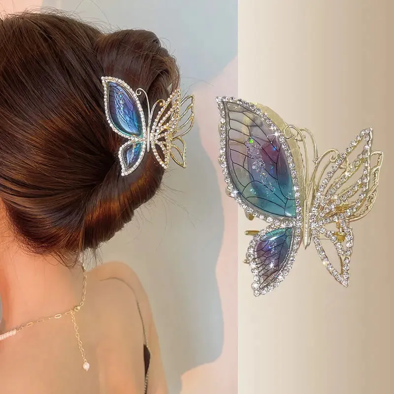 Crystal Butterfly Hair Clip