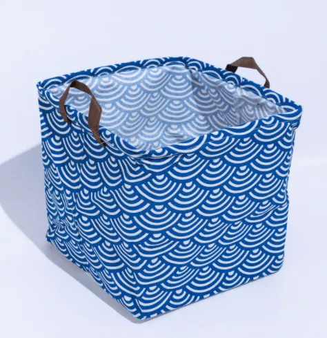 Cube Storage Box Canvas Fabric  Basket Toy Organiz
