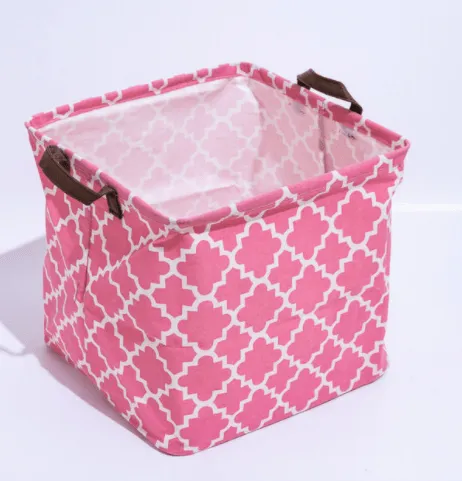 Cube Storage Box Canvas Fabric  Basket Toy Organiz