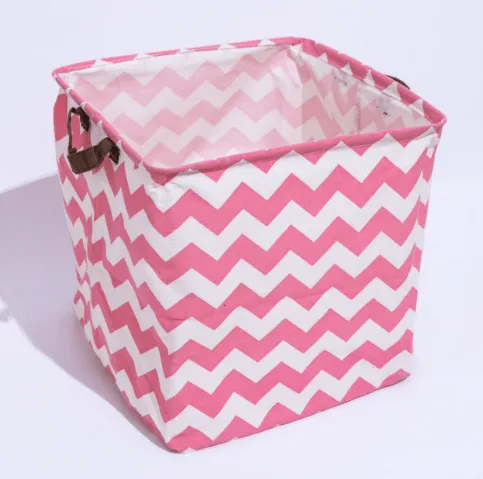 Cube Storage Box Canvas Fabric  Basket Toy Organiz
