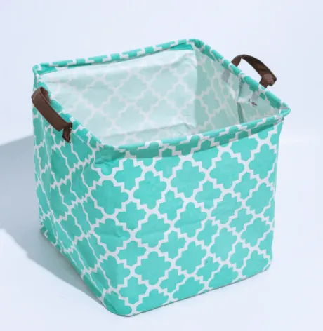 Cube Storage Box Canvas Fabric  Basket Toy Organiz