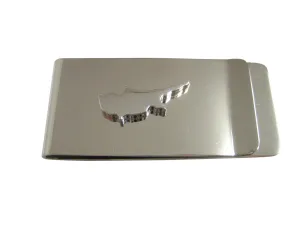 Cyprus Map Shape Money Clip