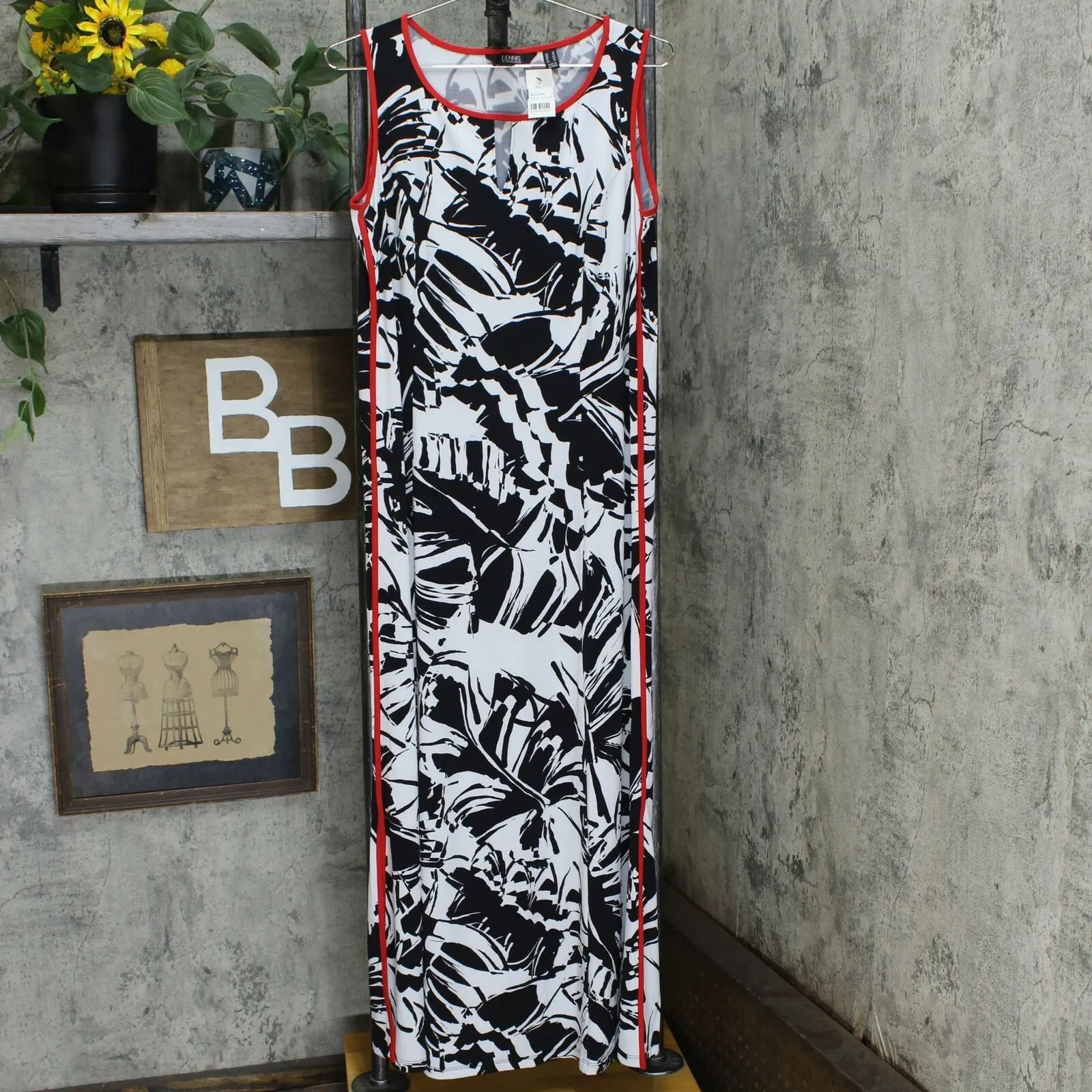 Dennis Basso Women's Sleeveless Knit Maxi Dress