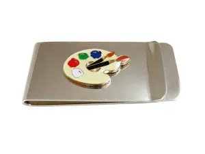 Detailed Art Palette Money Clip