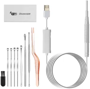 Digital Ear Scope Otoscope, Cainda Ear Camera with Earwax Remover Tools, USB Ear Cleaner Endoscope with WiFi Box, Suit for iPhone Android Mac Windows
