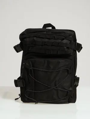Double Zip Utility Backpack - Black