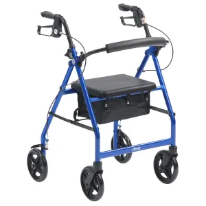 Drive R8 Lightweight Braked Aluminium Rollator With Seat & Storage
