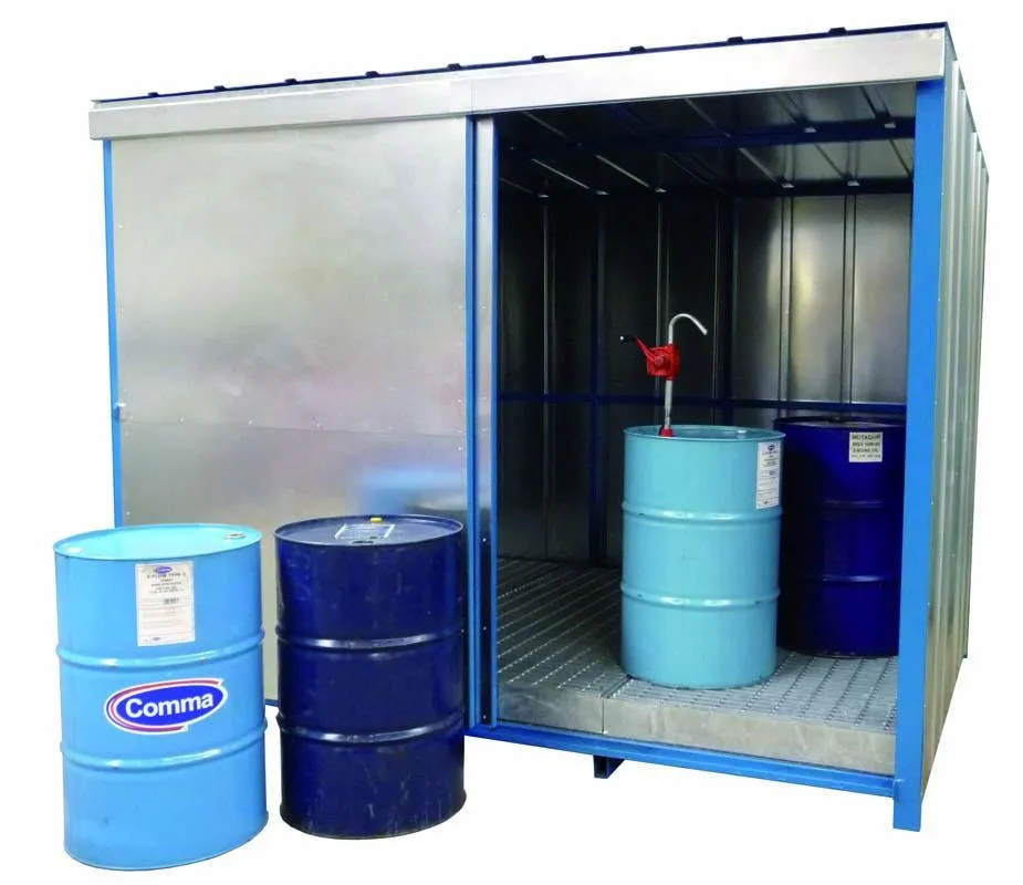 Drum Storage Unit with Sump Base