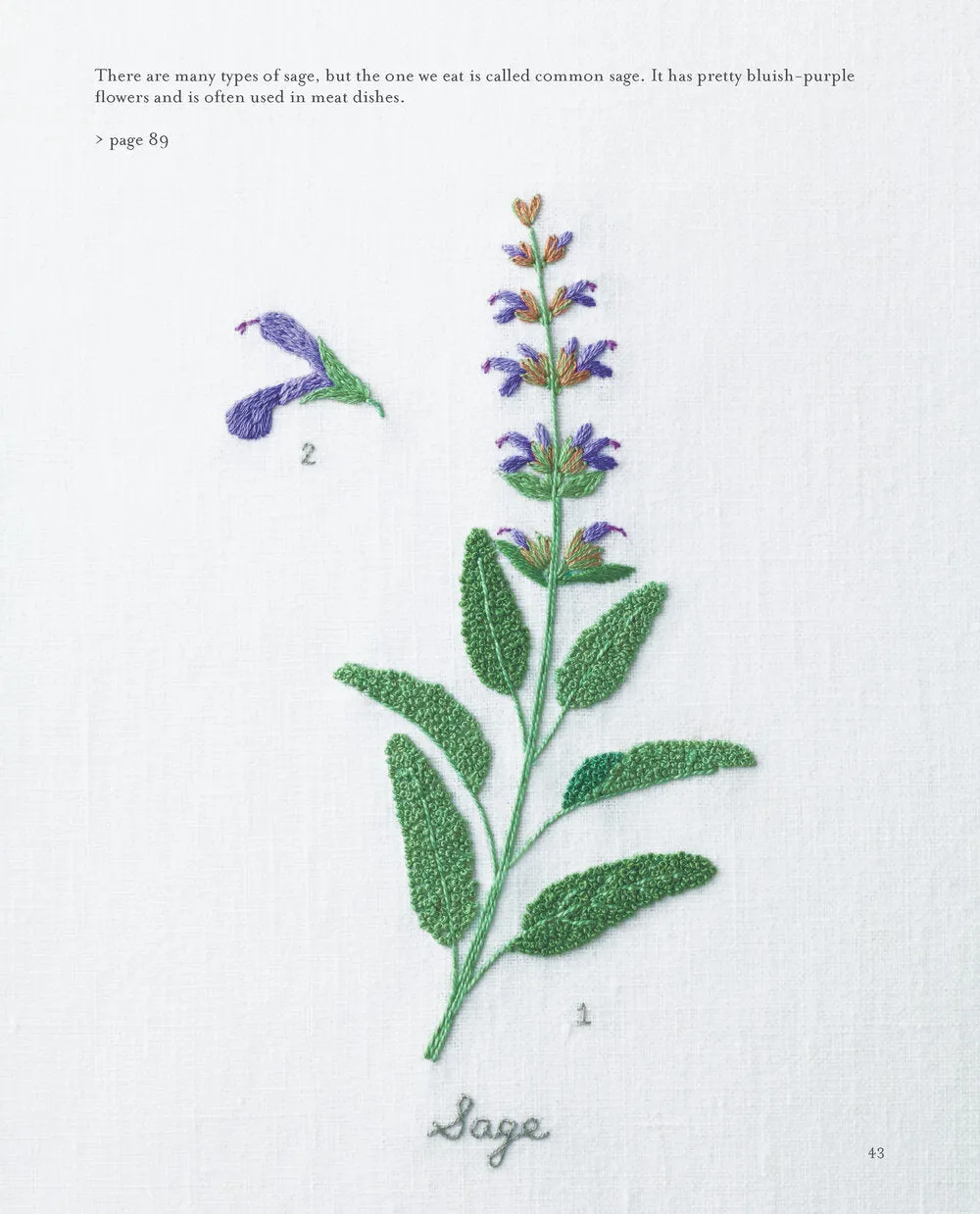 Embroidered Kitchen Garden by Kazuko Aoki