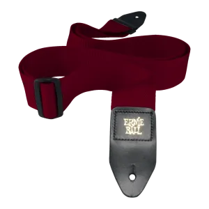 ERNIE BALL BURGUNDY POLYPRO GUITAR STRAP