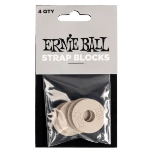 Ernie Ball Strap Blocks Locks | Rubber - Grey