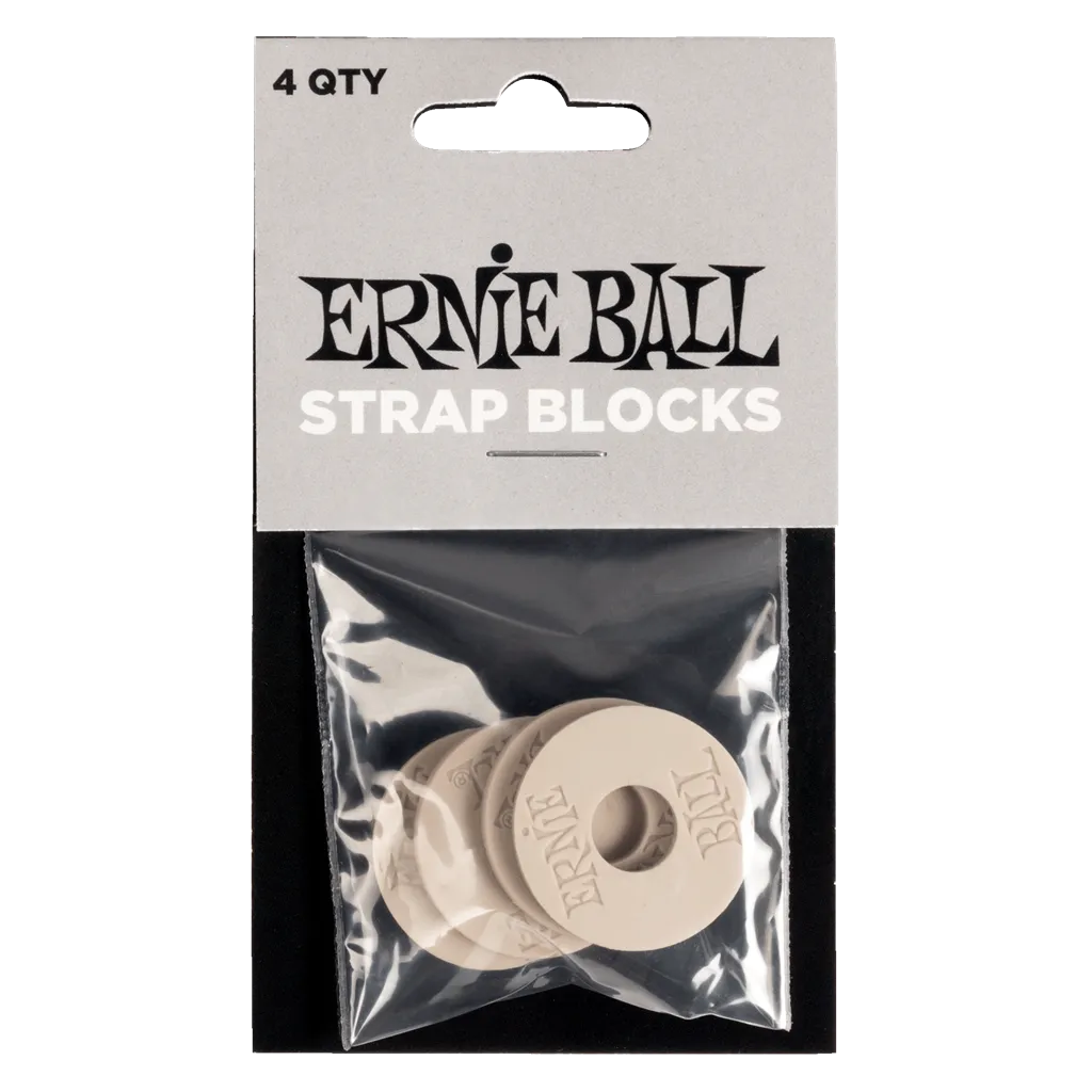 Ernie Ball Strap Blocks Locks | Rubber - Grey