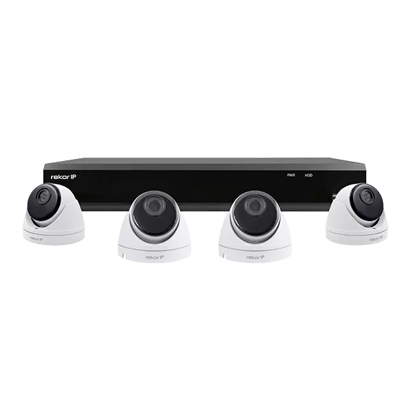 ESP REKIP4KD4W Rekor IP 4 Channel POE 2MP 4 White Dome Camera Kit (1TB)