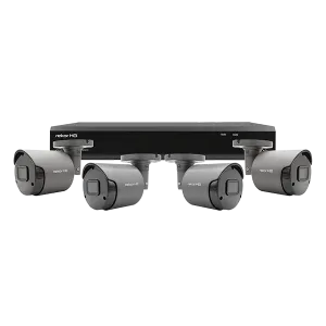 ESP RHD8KB4G Rekor HD 8 Channel HD 1TB 4x Grey Bullet Camera Kit