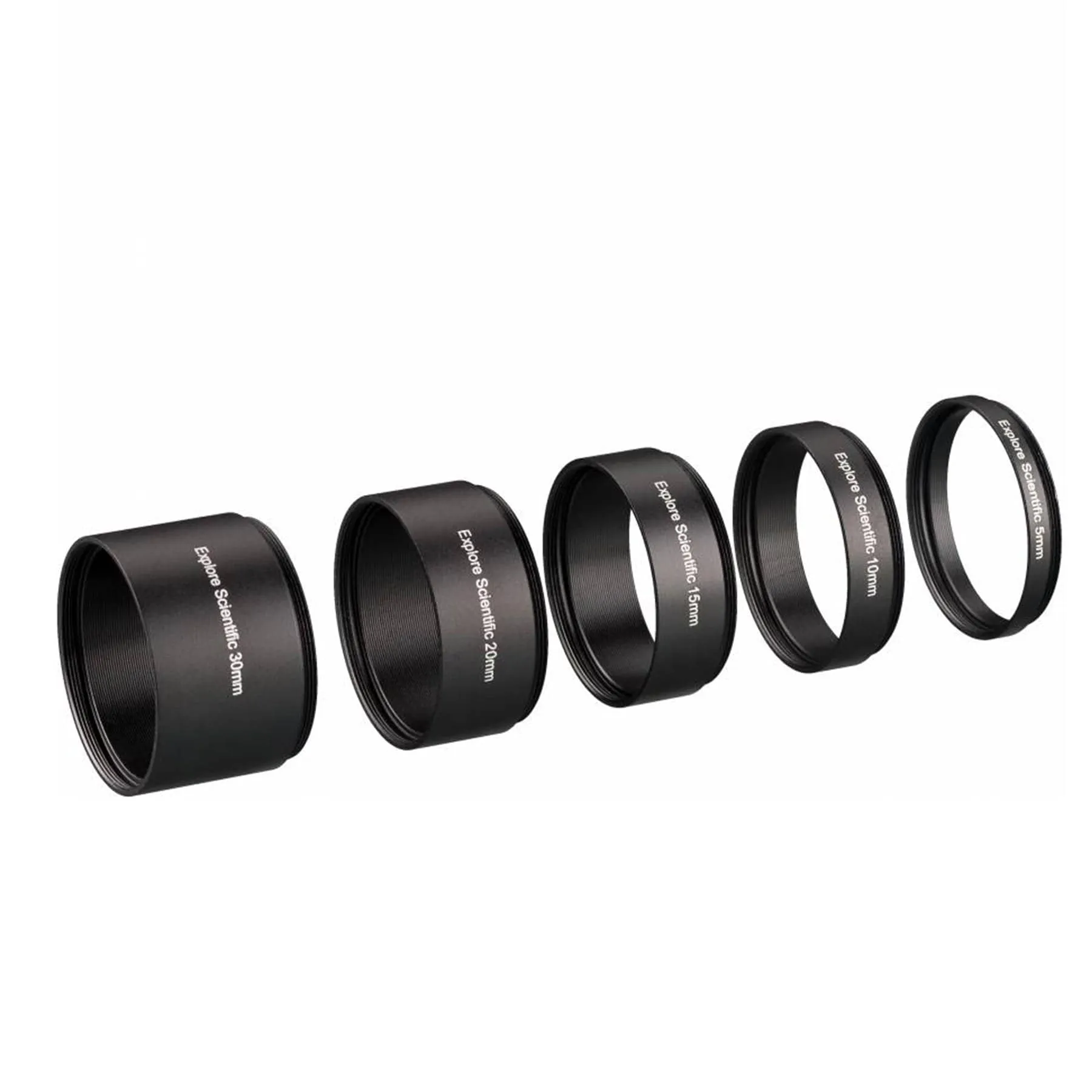 Explore Scientific Extension Ring Set M48x0.75 - 5 pieces (30, 20, 15, 10 and 5 mm) - 510381