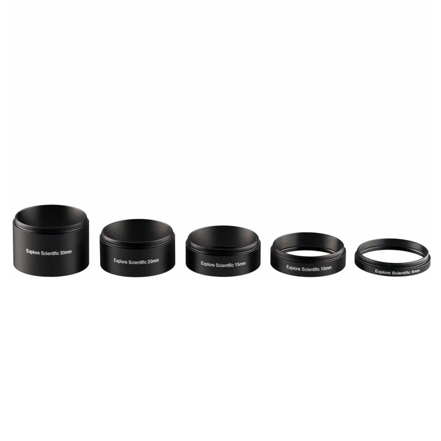 Explore Scientific Extension Ring Set M48x0.75 - 5 pieces (30, 20, 15, 10 and 5 mm) - 510381