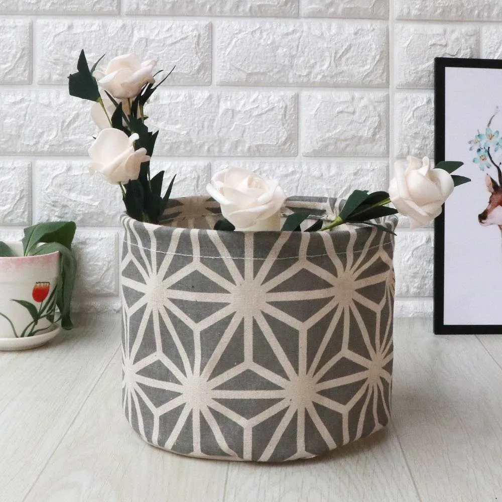 Fabric waterproof foldable storage basket