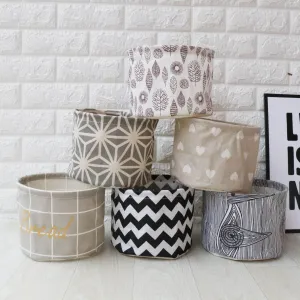 Fabric waterproof foldable storage basket