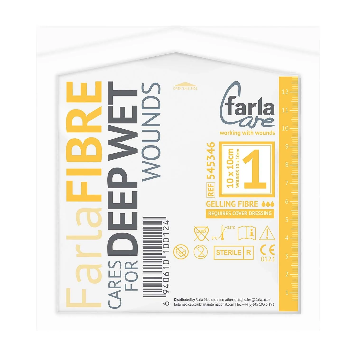 FarlaFIBRE Gelling Fibre | 10 x 10cm | Pack of 5