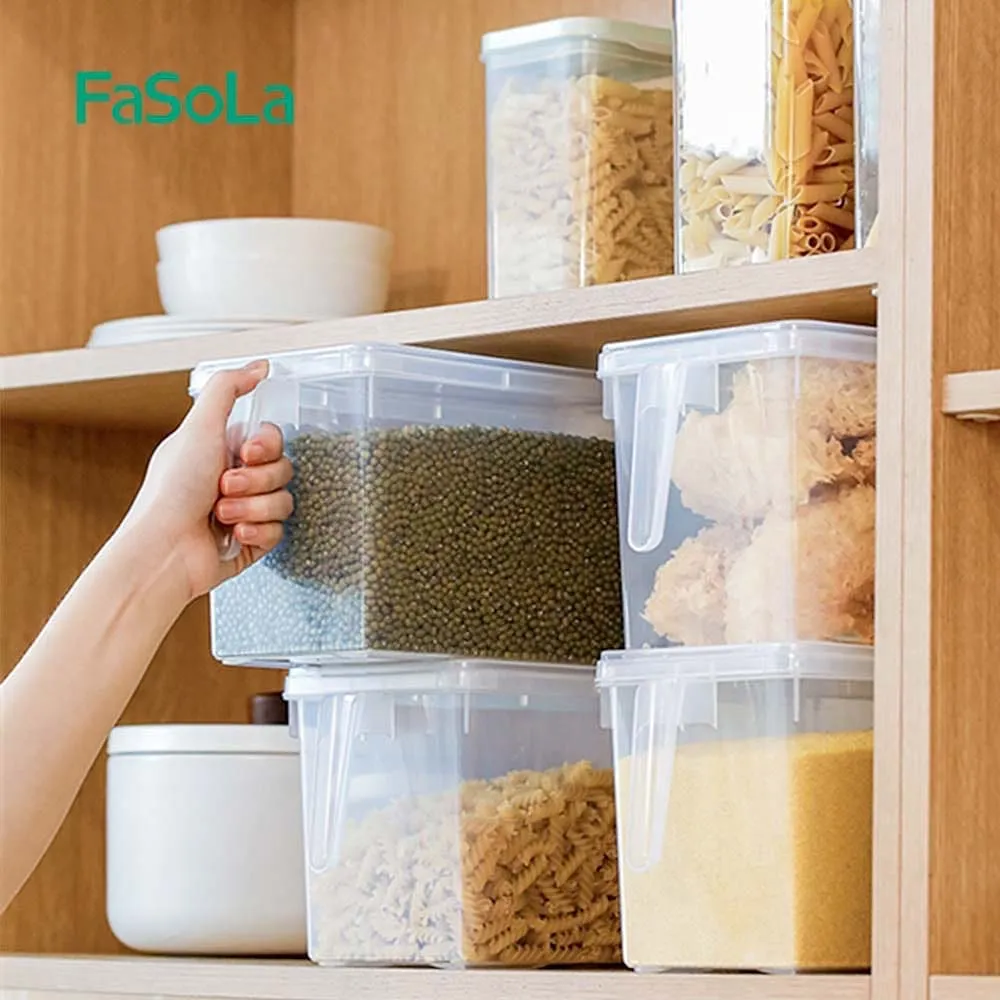 FaSoLa Refrigerator Storage Box with Lid - 4.7L