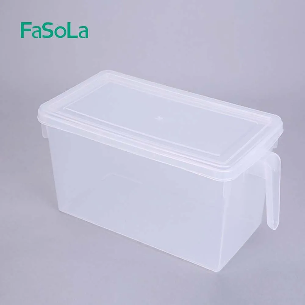 FaSoLa Refrigerator Storage Box with Lid - 4.7L
