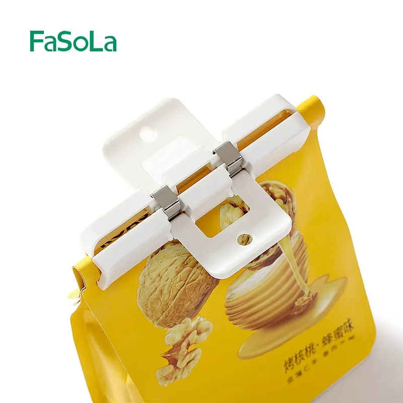 FaSoLa Small Sealing Clips - White, 6*3*2cm, 2-Pack