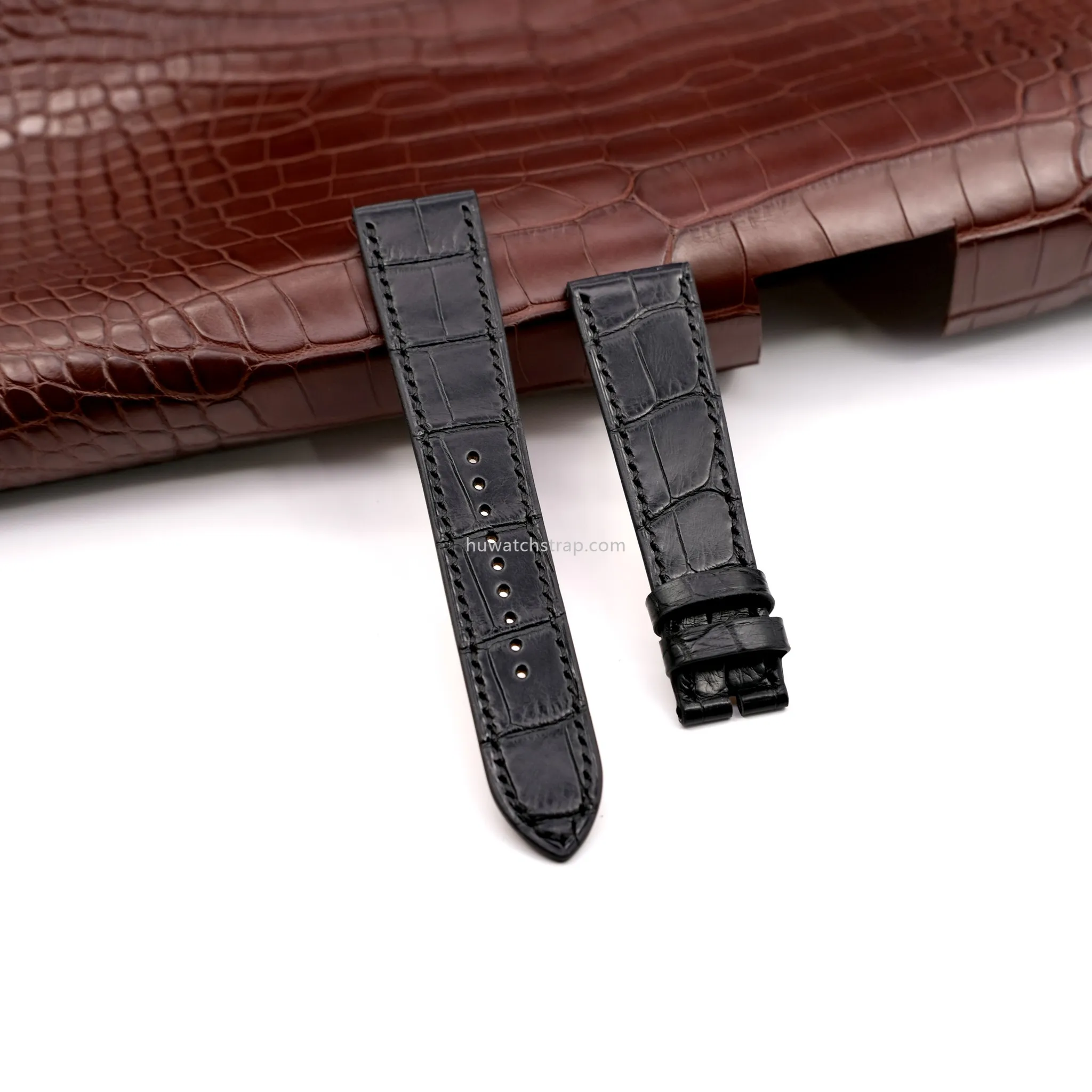 Genuine Alligator Compatible with Hermès Arceau Strap 20mm