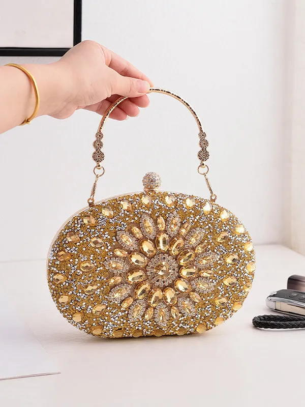 Geometric Shiny Split-Joint Bags Bags Accessories Handbags