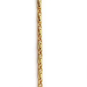 Gold Round Scroll Chain by the Inch (#197)