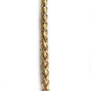Gold Russian Braid Chain by the Inch (#601)