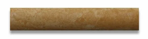 Gold / Yellow Travertine Honed 1 X 6 Qaurter Round Trim Molding - Box of 10 pcs.