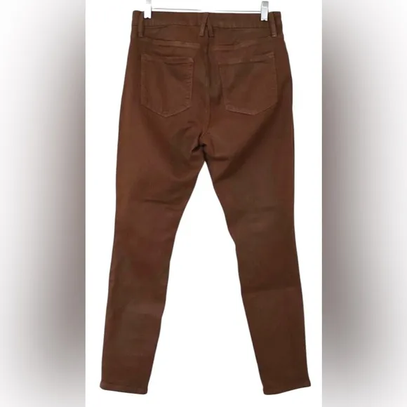 GOOD AMERICAN Good Legs Coated Skinny Ankle Jean In Tortoiseshell Sz *8/10/12