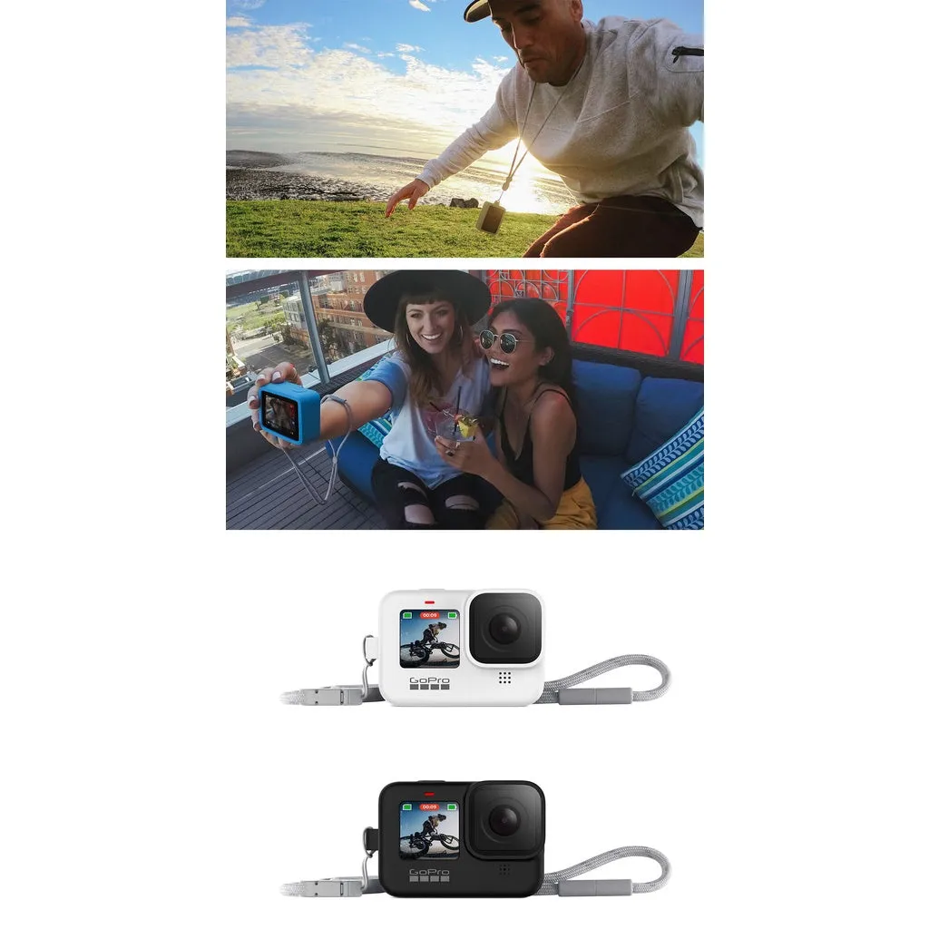 Gopro Sleeve   Lanyard For Hero9/Hero10/Hero11 Black Black