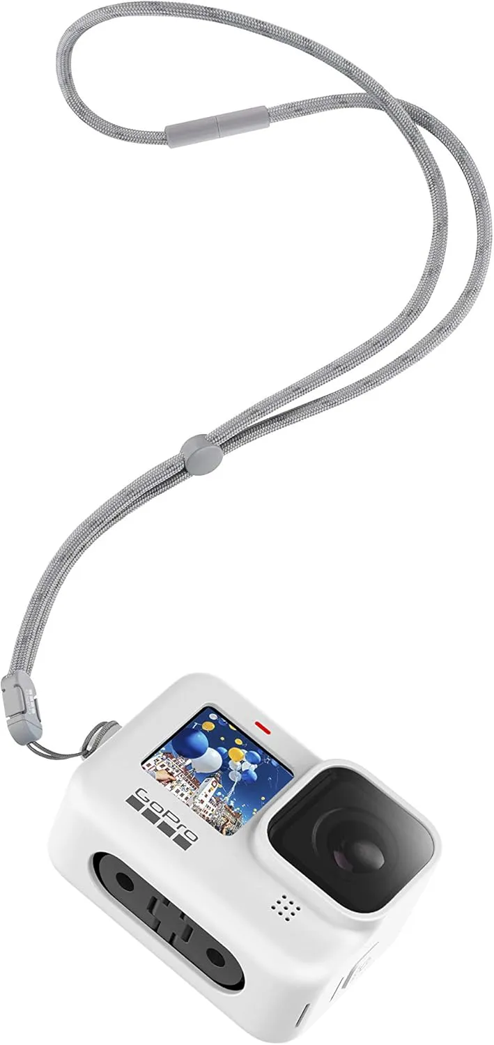 Gopro Sleeve   Lanyard For Hero9/Hero10/Hero11 Black White