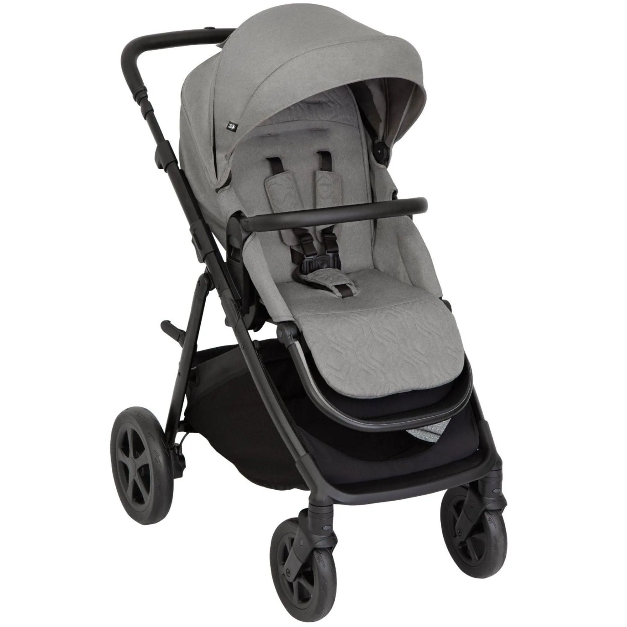 Graco Near2Me DLX Trio inc. Pushchair, Carrycot and Snuglite - Ash