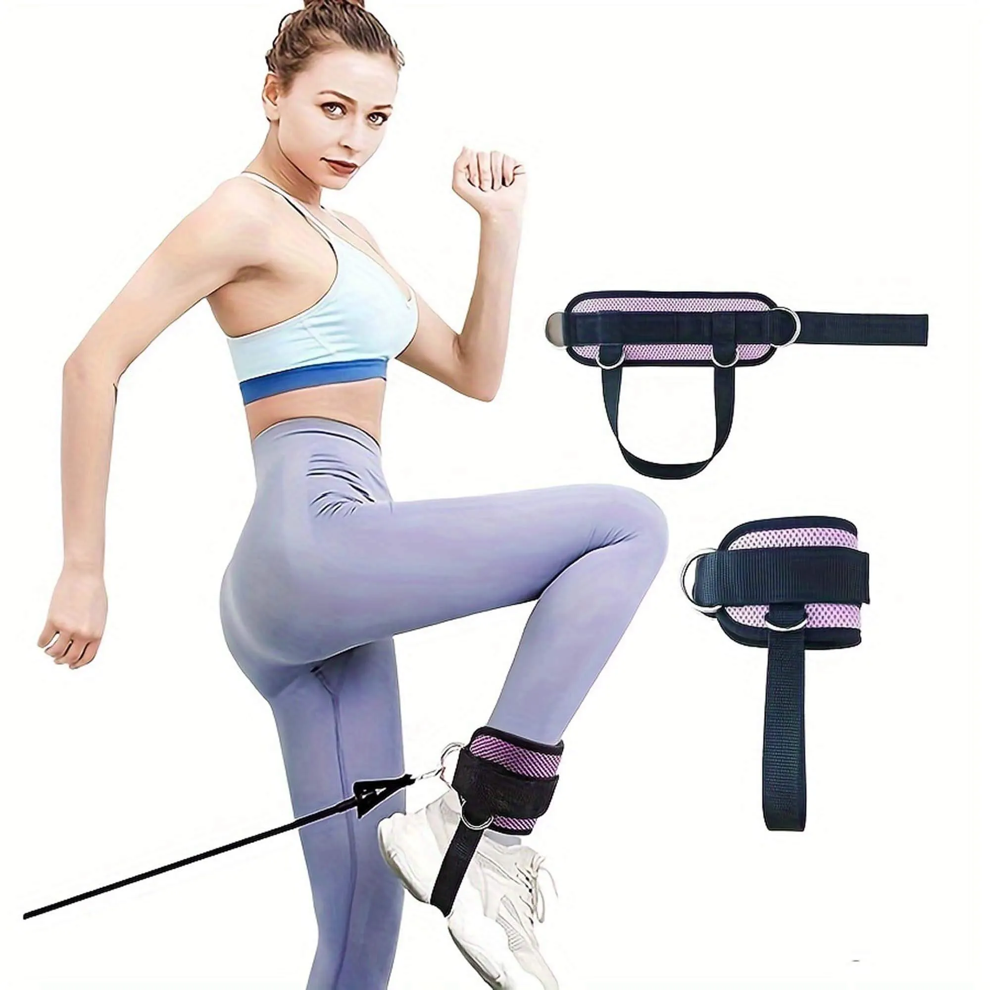 Gym Ankle Strap for Cable Machine (Pair)