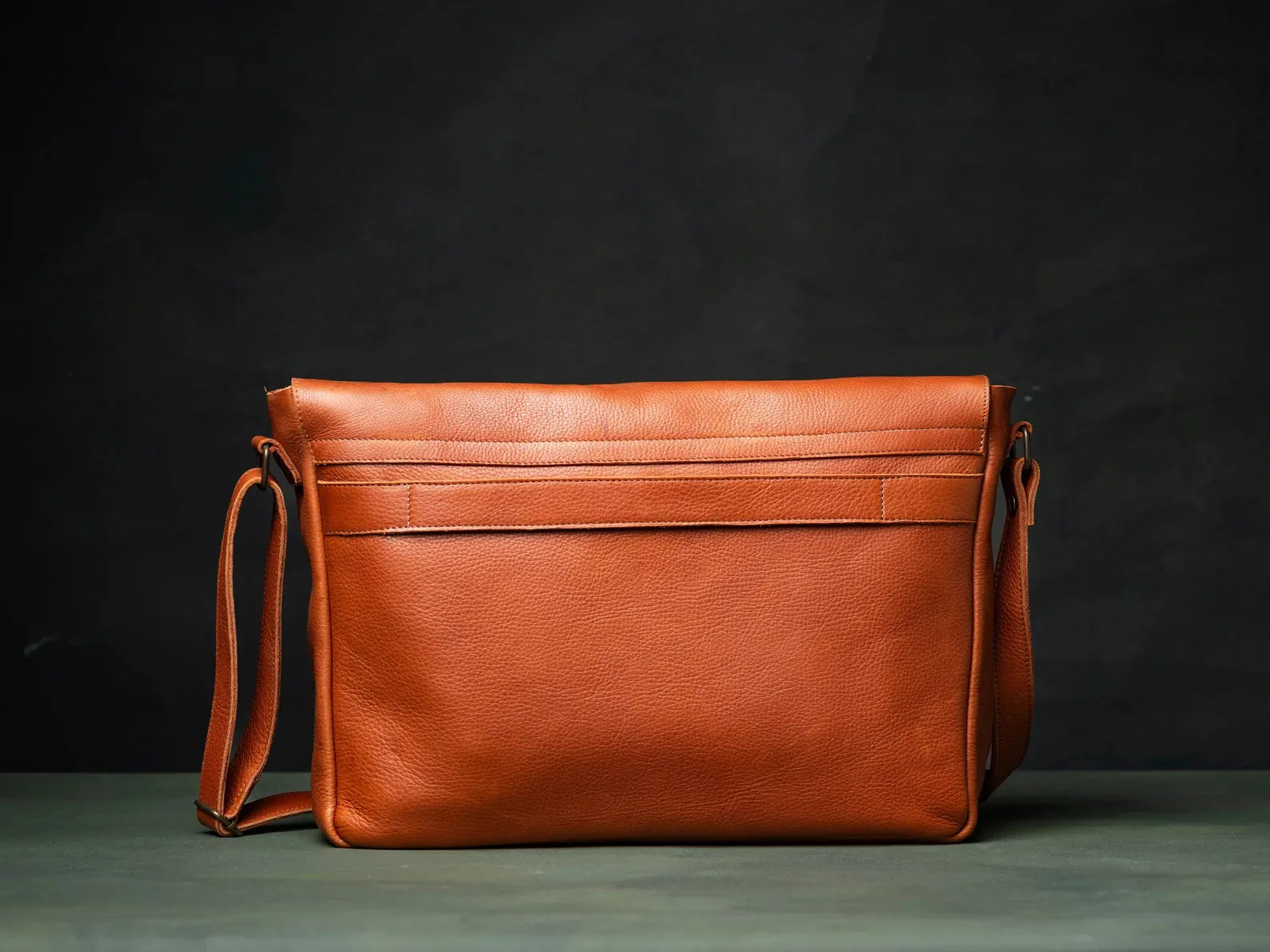 Handmade Messenger Bag with Minimalist Style