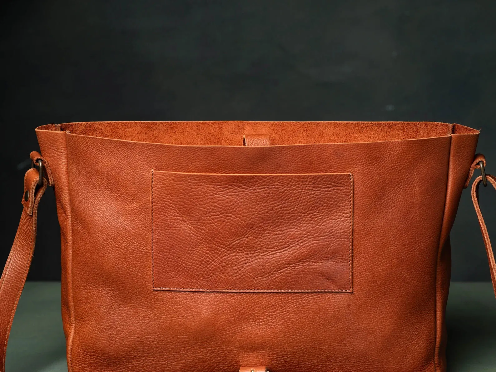 Handmade Messenger Bag with Minimalist Style