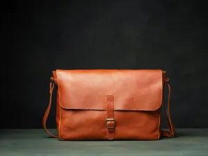 Handmade Messenger Bag with Minimalist Style