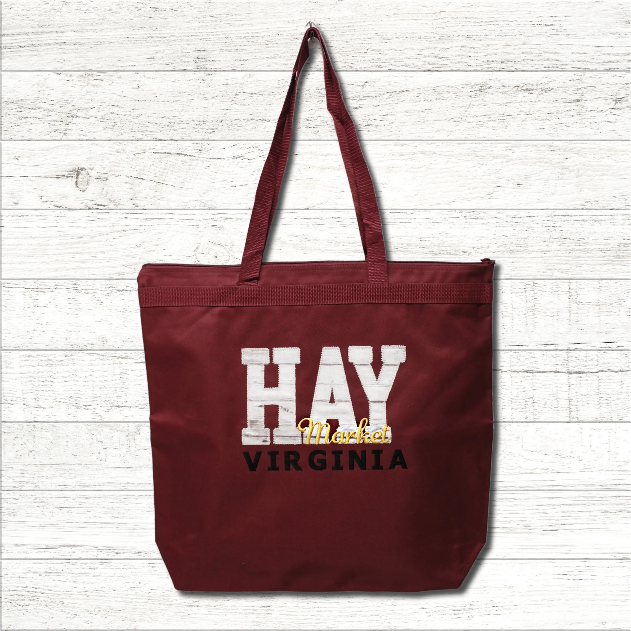 HAYMarket Zippered TOTE Bag