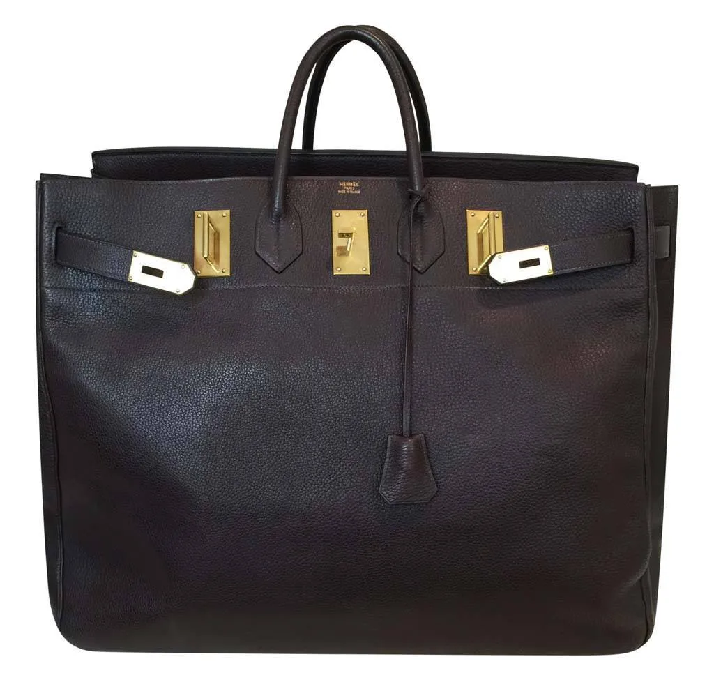 Hermès Birkin HAC 55 Brown Bag
