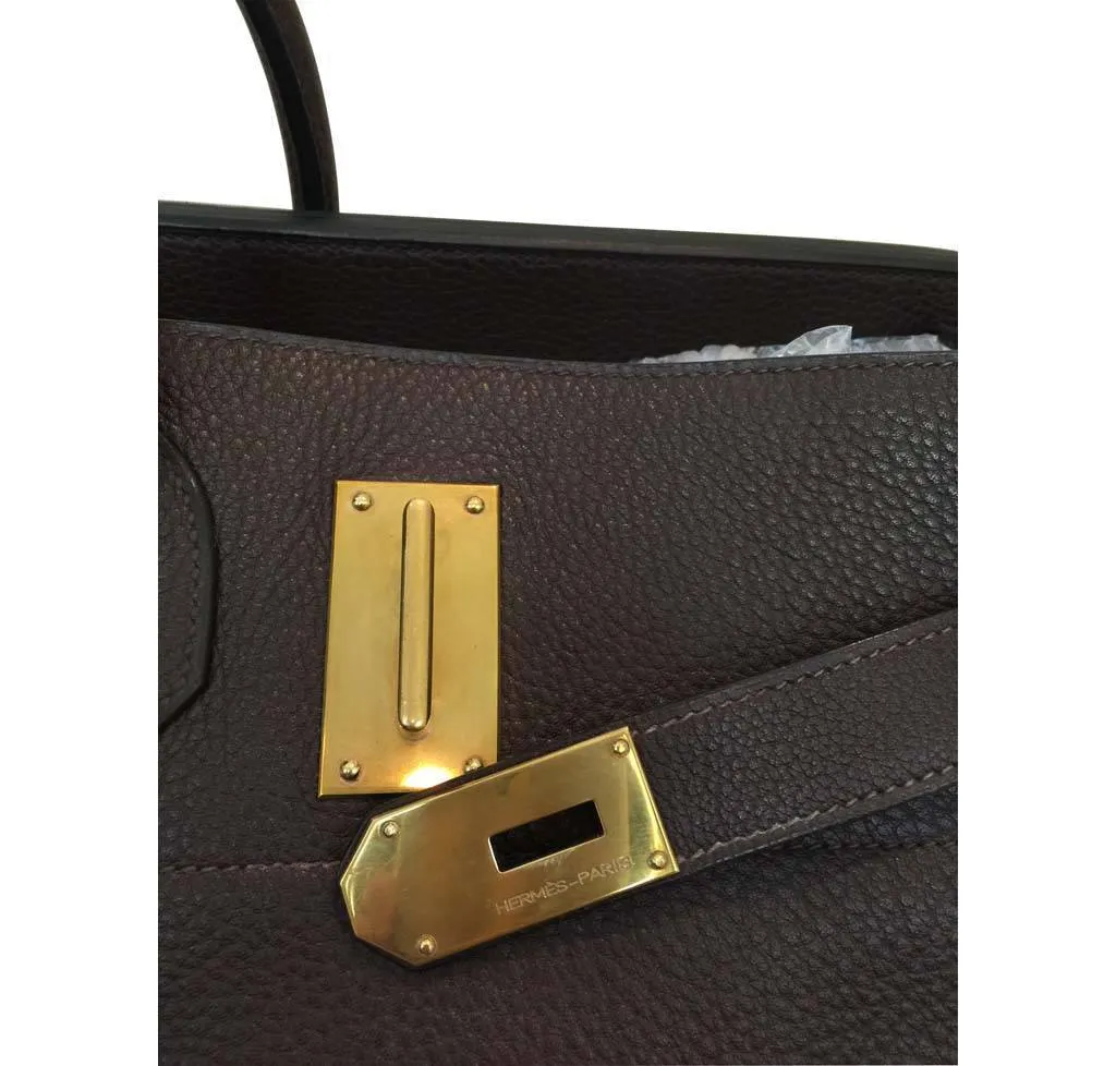Hermès Birkin HAC 55 Brown Bag