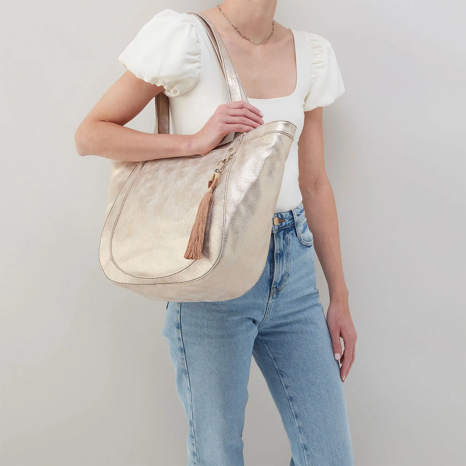 Hobo Sonder Tote Moonstruck Metallic Canvas