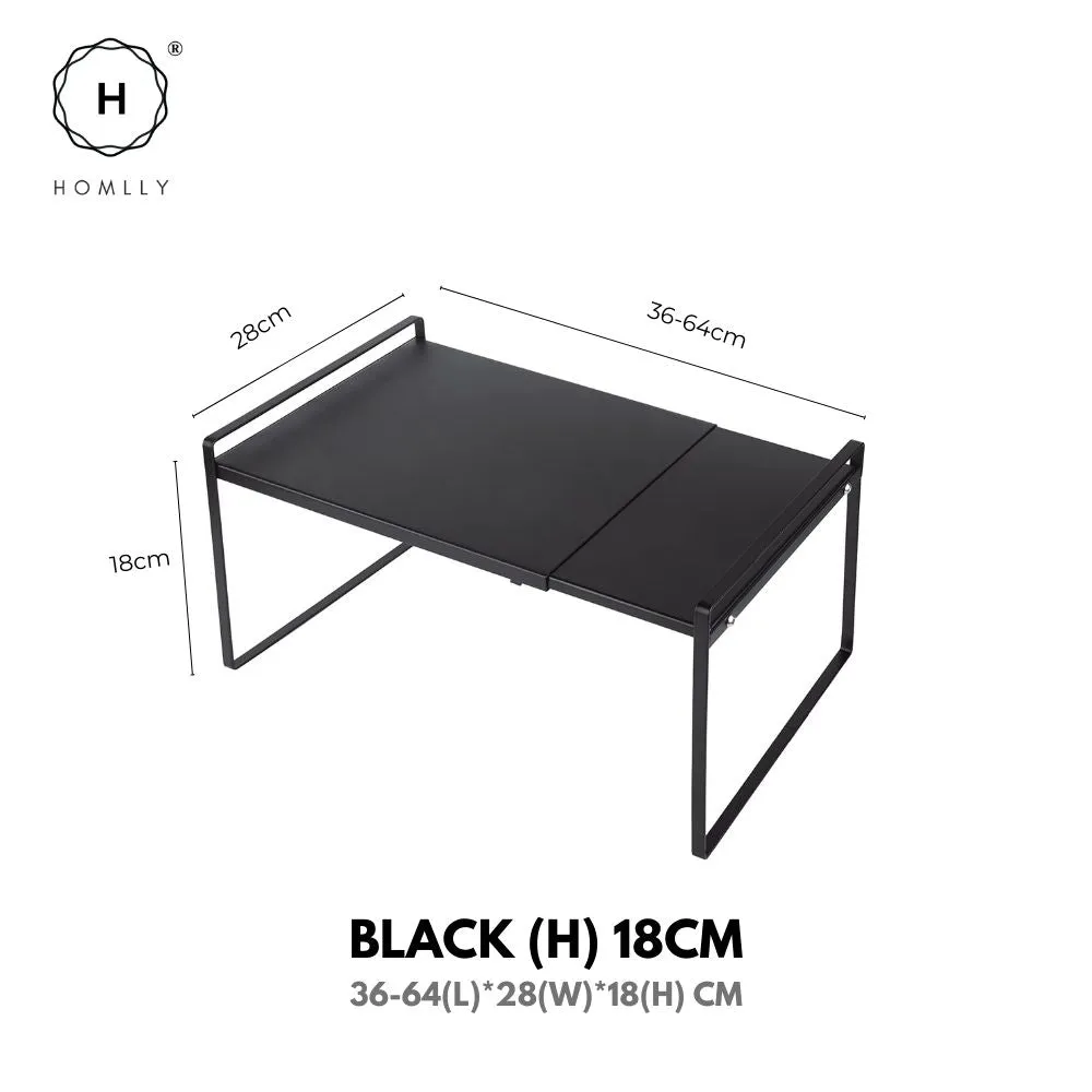 Homlly Expandable Countertop Cupboard Cabinet Stand Spice Rack Organizer Shelf