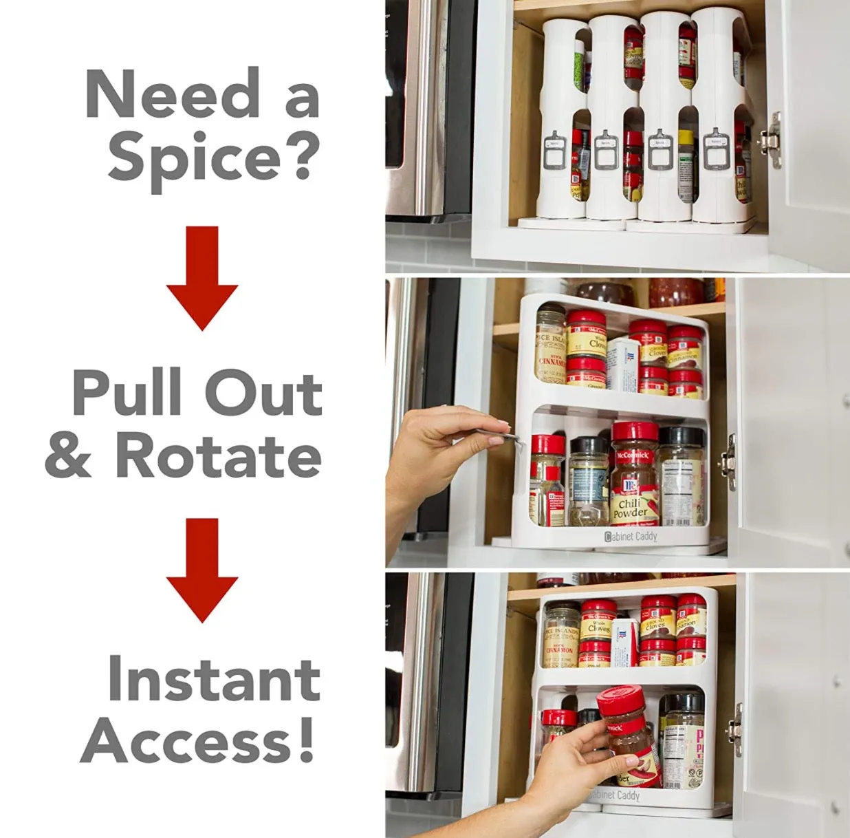 Homlly T shape Spice storage Cabinet shelf